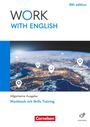„WORK WITH ENGLISH“, 6th edition, Allgemeine Ausgabe, Workbook mit Skills Training. Ansicht einer Erde bei Nacht mit Markierungen.