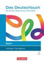 "Das Deutschbuch", "Berufliche Oberschule", "Bayern", "Vorklasse Trainingskurs". Bunte, geschwungene Bänder auf weißem Hintergrund.