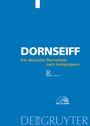 Franz Dornseiff: Der deutsche Wortschatz nach Sachgruppen, Buch