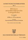 Kleinere mittelhochdeutsche Lehrgedichte, Buch