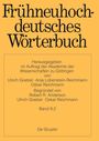 : Frühneuhochdeutsches Wörterbuch, Band 9.2, Frühneuhochdeutsches Wörterbuch Band 9.2, Buch