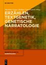Illustration: „Erzählen, Textgenetik, genetische Narratologie“ von Matthias Grüne, Rüdiger Nutt-Kofoth. Orange-brauner Hintergrund.