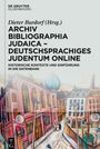 : Archiv Bibliographia Judaica - Deutschsprachiges Judentum Online, Buch