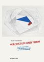 K. Lee Chichester. Wachstum und Form. Gestaltung in Kunst und Biologie. Grafik mit blauer und roter geometrischer Form.