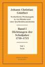 : Dichtungen der Schuljahre 1710¿1715, Buch,Buch
