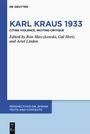 : Karl Kraus 1933, Buch