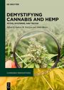 "DE GRUYTER, DEMYSTIFYING CANNABIS AND HEMP, MYTHS, MYSTERIES, AND TRUTHS, Edited by Andrew M. Peterson and Jahan Marcu." Bild von Cannabisblättern.