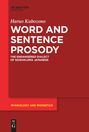 Haruo Kubozono: Word and Sentence Prosody, Buch
