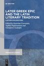 : Later Greek Epic and the Latin Literary Tradition, Buch