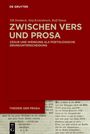 Till Dembeck: Zwischen Vers und Prosa, Buch