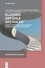 "KLASSEN GEFÜHLE ERZÄHLEN" in Weiß auf grauem Hintergrund, darüber eine grafische Spiraltreppe unter blauem Himmel.