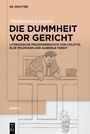 „Die Dummheit vor Gericht“ von Maddalena Casarini. Illustration: Richter beugt sich über Pult, Kind sitzt auf Boden.