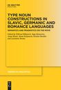 : Type Noun Constructions in Slavic, Germanic and Romance Languages, Buch