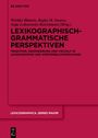 Buchtitel "Lexikographisch-grammatische Perspektiven", Autoren Wiebke Blanck et al., dunkelrote Gestaltung, Verlag De Gruyter.