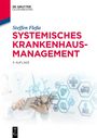 „Systemisches Krankenhausmanagement, 3. Auflage“ in großer roter Schrift. Arzt mit Tablet, medizinische Symbole.