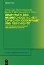 Buchtitel: Grammatik des Neuhochdeutschen. Autoren: Vilmos Ágel et al. Grün-gelbes Design, Verlag De Gruyter.
