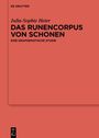 Roter Hintergrund mit Text: "Julia-Sophie Heier, DAS RUNENCORPUS VON SCHONEN, EINE GRAPHEMATISCHE STUDIE, DE GRUYTER". Unten links Logo.