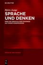 "SPRACHE UND DENKEN. Einfluss sprachlicher Framings auf Kognitionsprozesse" auf rotem Hintergrund.