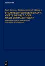 Titel: "Luis Greco, Tatjana Hörnle (Hrsg.) Strafrechtswissenschaft: Vierte Gewalt oder Magd der Mächtigen?" Auf blauem Hintergrund.
