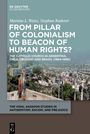 Titel: "From Pillar of Colonialism to Beacon of Human Rights?" Ein buntes Kreuz vor einer Stadtlandschaft im Hintergrund.