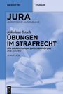 "Übungen im Strafrecht" von Nikolaus Bosch, 10. Auflage. Eine Hand schreibt mit einem Stift auf Papier.