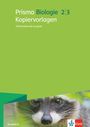 "Prisma Biologie 2|3 Kopiervorlagen. Differenzierende Ausgabe. Ausgabe A. Klett-Logo. Waschbär auf grünem Hintergrund."