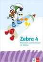 Zebra 4. Arbeitsheft Lesen/Schreiben mit Medien Klasse 4, Buch