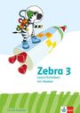 : Zebra 3. Arbeitsheft Lesen/Schreiben mit Medien (Ausleihmaterial) Klasse 3, Buch