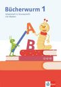 Bücherwurm 1. Arbeitsheft in Grundschrift mit Schreibtabelle und Medien Klasse 1, Buch