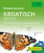 Text: "Bildwörterbuch Kroatisch Deutsch", "16.000 Wörter & Wendungen", "der Schmetterling", "der Fühler", "PONS". Ein Schmetterling.
