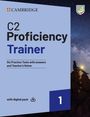 "C2 Proficiency Trainer. Six Practice Tests with answers and Teacher’s Notes. with digital pack. Eine Person sitzt auf einem Felsen."