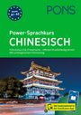 Oben: "Niveau A1-A2", "PONS", "Power-Sprachkurs CHINESISCH". Unten ein beleuchtetes traditionelles chinesisches Gebäude.