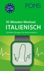 „10-Minuten-Workout ITALIENISCH“, „Schnelle Übungen für zwischendurch“. Eine Illustration einer Smartwatch.