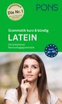 „Grammatik kurz & bündig LATEIN“, „Die beliebteste Nachschlagegrammatik“, Frau denkt nach, grüner Hintergrund.