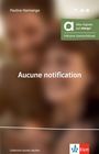 Texte: "Pauline Harmange", "Aucune notification". Unscharfer Hintergrund mit Personen; Klett-Logo unten rechts.
