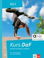Steve Bahn: Kurs DaF A2.1 Kurs- und Übungsbuch hybrid, Buch