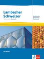 "Lambacher Schweizer Mathematik Oberstufe. Analytische Geometrie/Stochastik. Klett Logo. Geometrische Fassadenstruktur."
