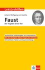 : Lektürehilfen Johann Wolfgang von Goethe "Faust - Der Tragödie erster Teil", Buch