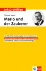 : Lektürehilfen Thomas Mann, Mario und der Zauberer, Buch