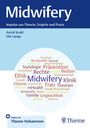 „Midwifery: Impulse aus Theorie, Empirie und Praxis“ von Astrid Krahl, Ute Lange. Wörter wie Ethik, Frau, Klinik im Kreis.