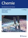"Chemie", "Das Basiswissen der Chemie", Autoren: Charles E. Mortimer, Ulrich Müller, Florian Kraus, "14. Auflage". Unten: Illustration der ISS vor einem Periodensystem.