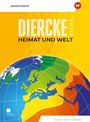 „DIERCKE ATLAS HEIMAT UND WELT“, zeigt bunte Weltkarte, gelber Hintergrund, südwestliches Europa im Fokus.