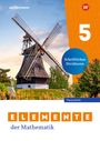 "Schriftliches Dividieren" und "ELEMENTE der Mathematik" vor Windmühle, Themenheft 5, Westermann-Logo oben links.