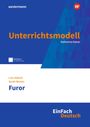 „Unterrichtsmodell“ von Katharina Kaiser, „Furor“ von Lutz Hübner und Sarah Nemitz. EinFach Deutsch. Blaues Design.