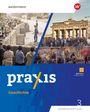 "praxis Geschichte DIGITAL+ Nordrhein-Westfalen 3." Zwei Fotos: Menschen an einer Mauer und vor dem Brandenburger Tor.