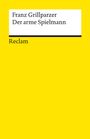 Franz Grillparzer: Der arme Spielmann, Buch