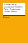 Eckhart Meister: Quaestiones Parisienses / Pariser Quaestionen, Buch
