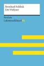 Sascha Feuchert: Der Vorleser von Bernhard Schlink: Lektüreschlüssel mit Inhaltsangabe, Interpretation, Prüfungsaufgaben mit Lösungen, Lernglossar. (Reclam Lektüreschlüssel XL), Buch