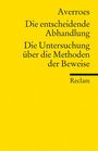 : Die entscheidende Abhandlung. Die Untersuchung über die Methoden der Beweise, Buch