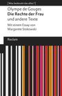 Olympe De Gouges: Die Rechte der Frau und andere Texte, Buch